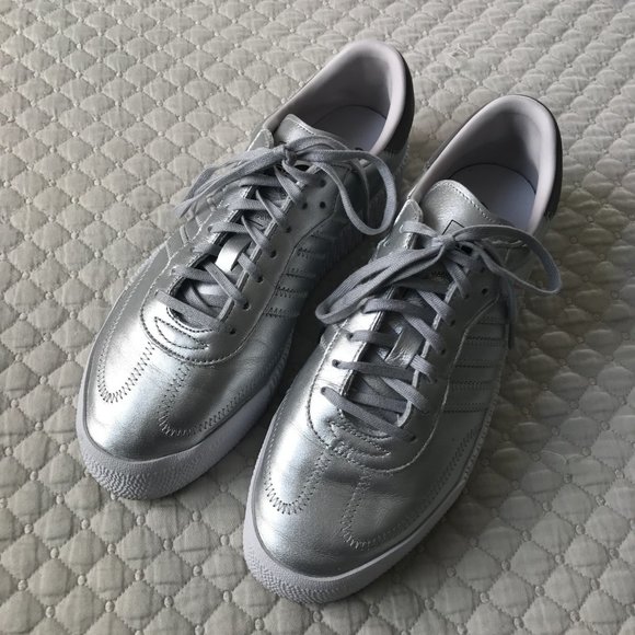 adidas samba rose silver